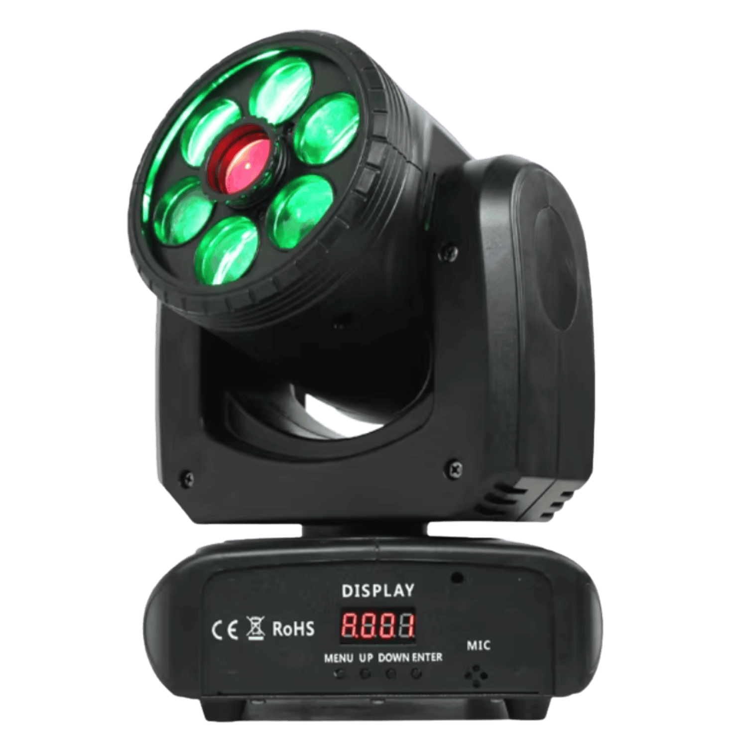 Coppia di Mini Teste Mobili Wash 60W LED Spot RGBW Bee Eye con Flight Case WISDOM 1 Coppia di Mini Teste Mobili Wash 60W LED Spot RGBW Bee Eye con Flight Case WISDOM 1