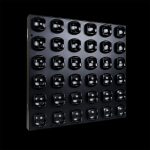 Matrix LED 36x15W RGBW Faro Professionale su Sfondo Nero